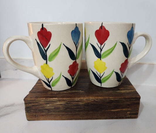 Color Splash Blossom Mug Set of 2