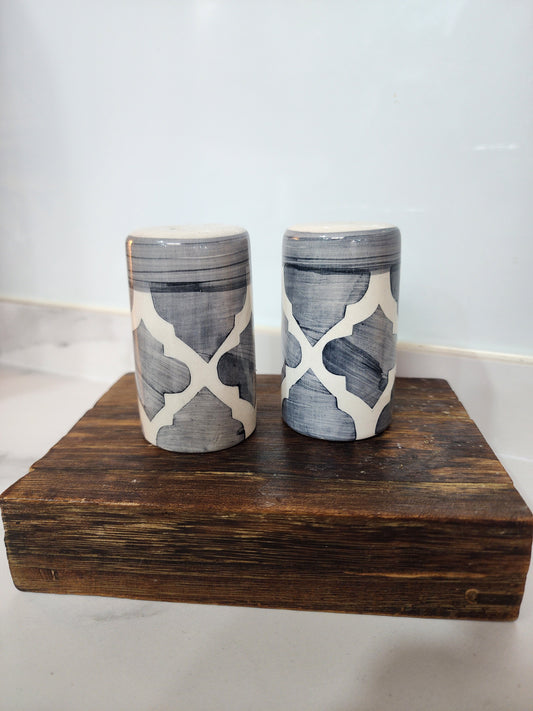 Handpainted Salt & Pepper Containers Set– 3 Unique Designs