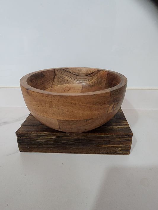 Heritage Natural Acacia Wood Serve Bowl