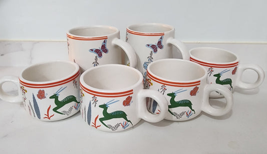 Deer Silhouette Mug & Cup Set of 7 pcs