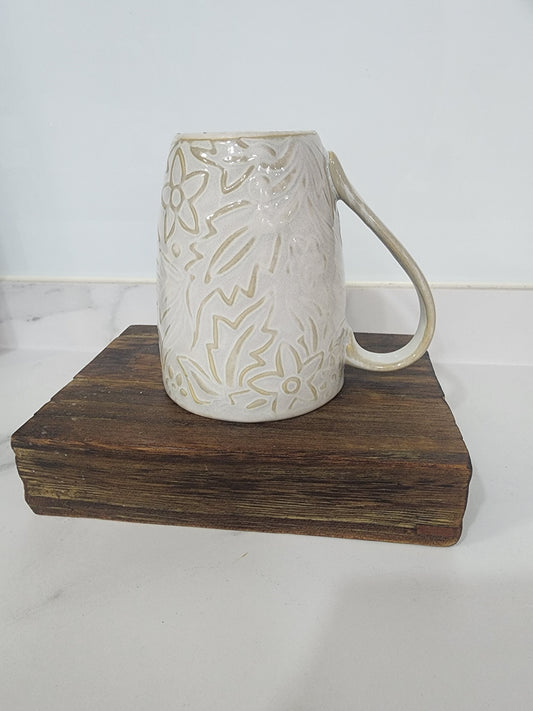 Ivory Engraved Mug