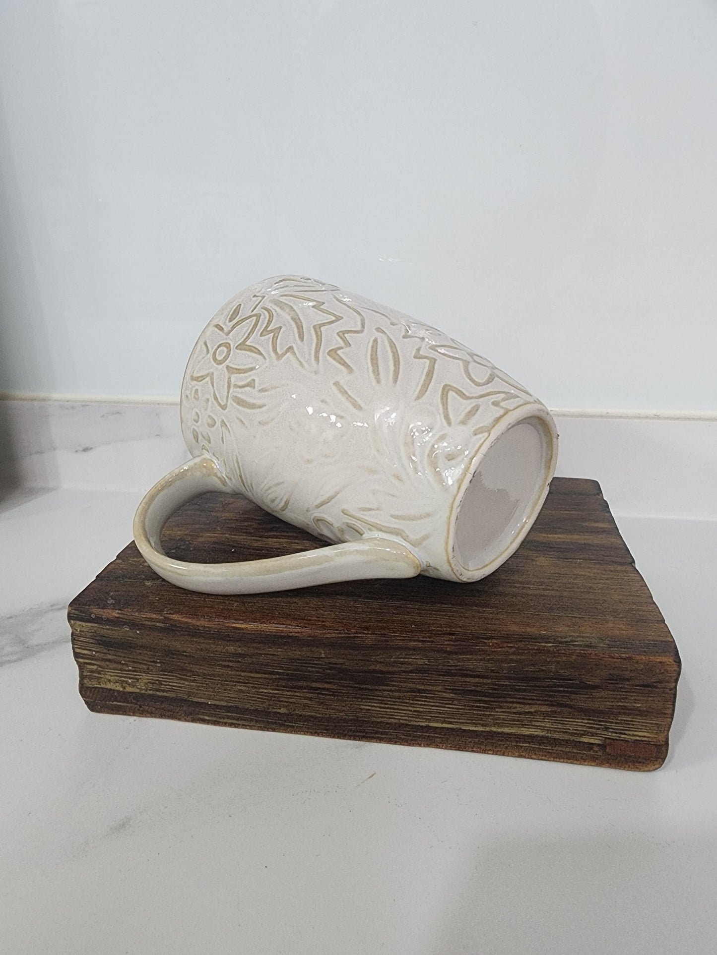 Ivory Engraved Mug