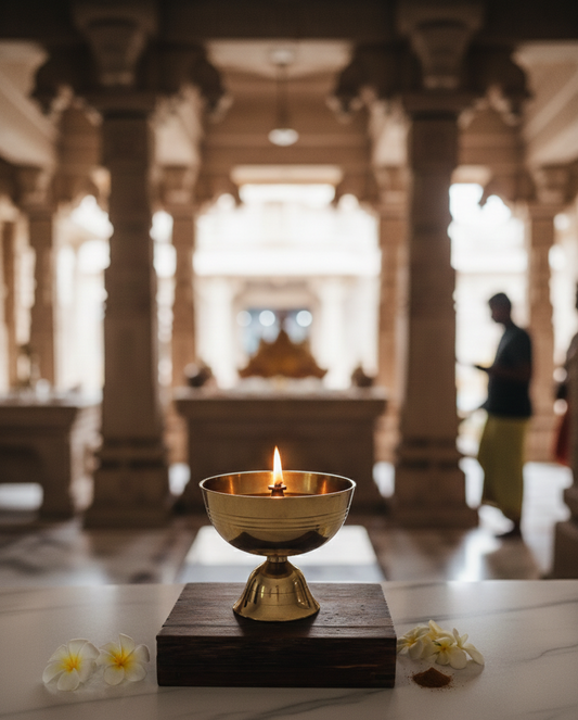 Traditional Brass Oil Lamp/Diya