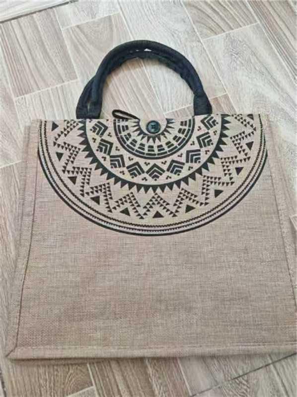 Thickened Fabric Cotton-Linen Tote Bag – Customizable & Sustainable