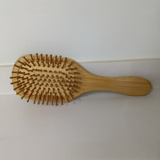 Natural Bamboo Paddle Cushion Hair Brush
