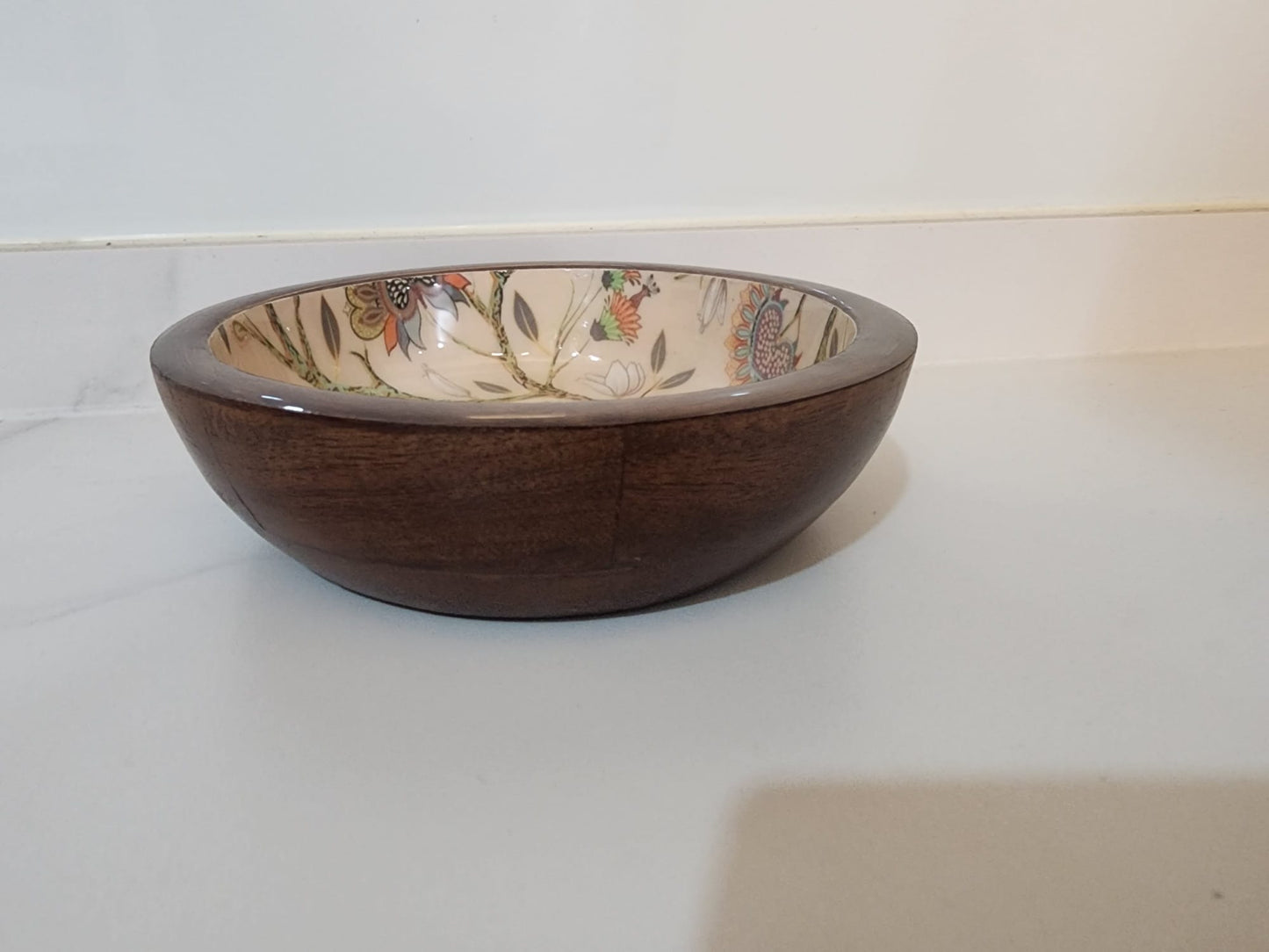 Botanical Bowl with Delicate Birds