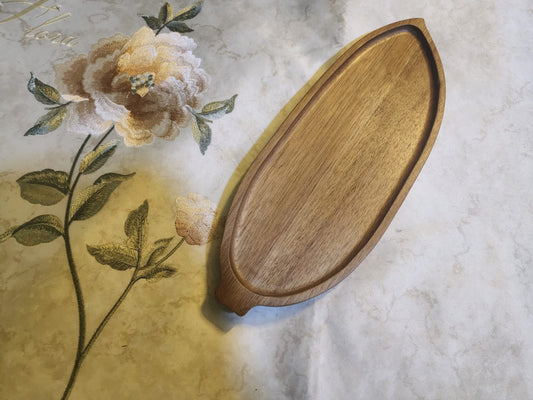 Acacia Wood Leaf/cloud/oval/rectangular Shaped Wooden Tray