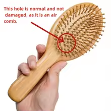 Natural Bamboo Paddle Cushion Hair Brush