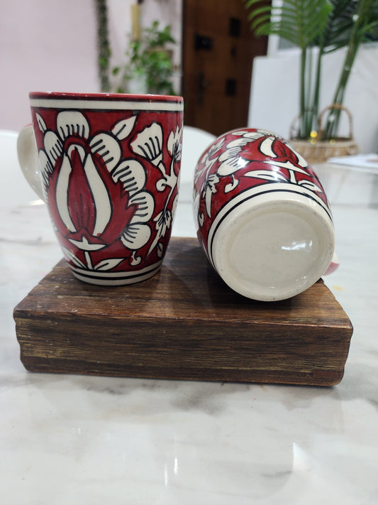 Ruby Petal Mug set of 2