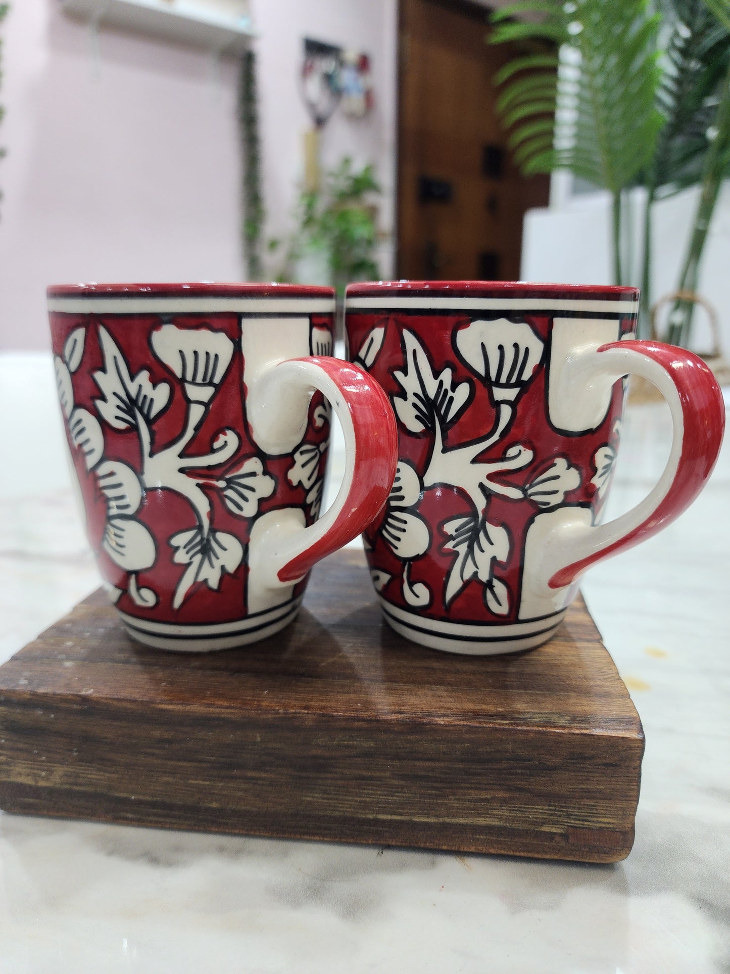 Ruby Petal Mug set of 2