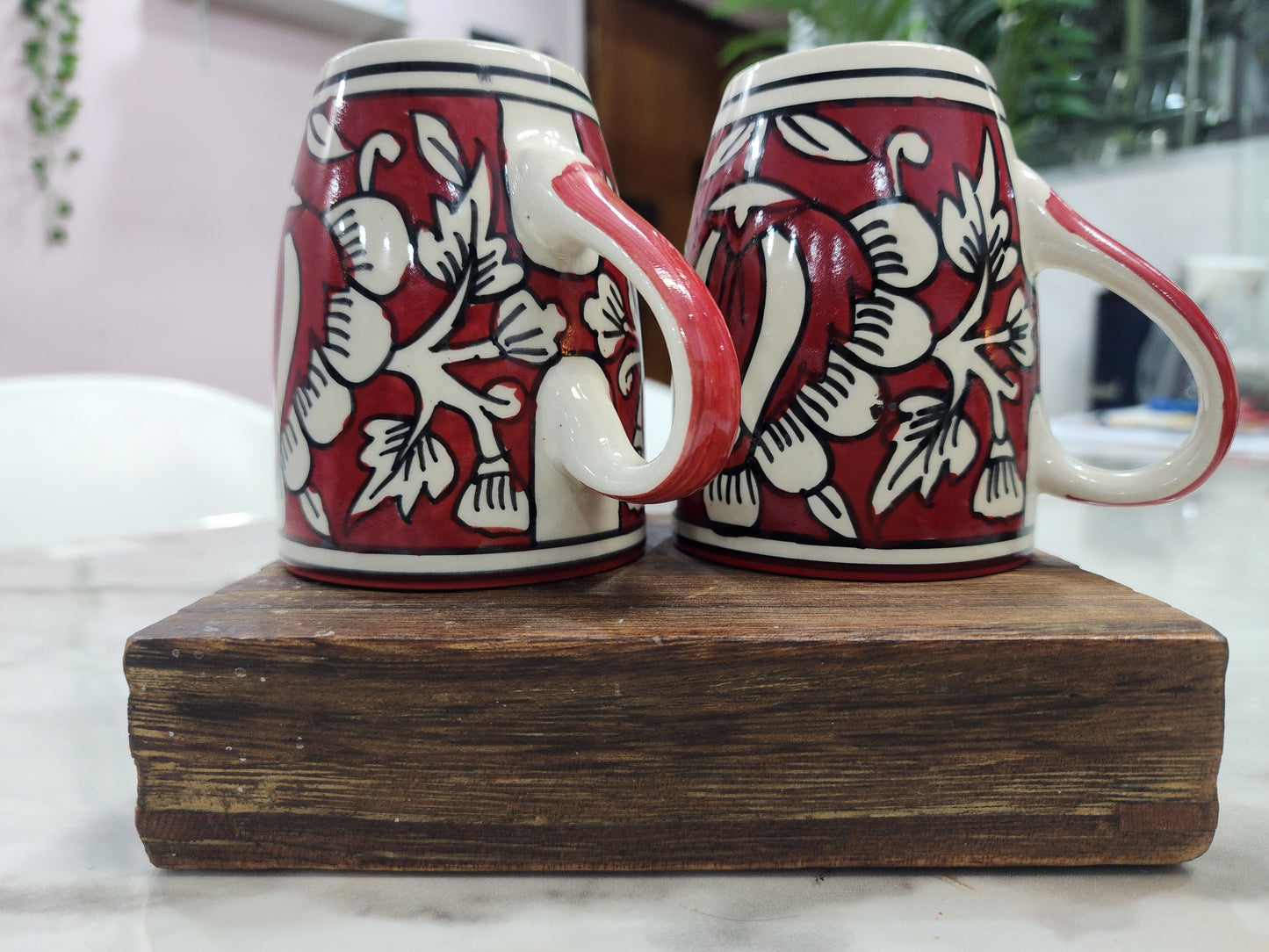 Ruby Petal Mug set of 2