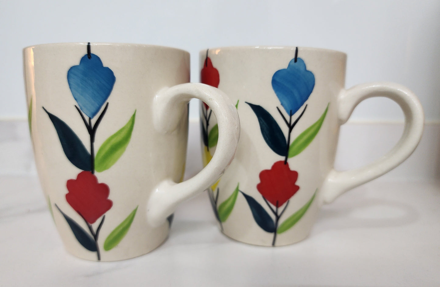 Color Splash Blossom Mug Set of 2
