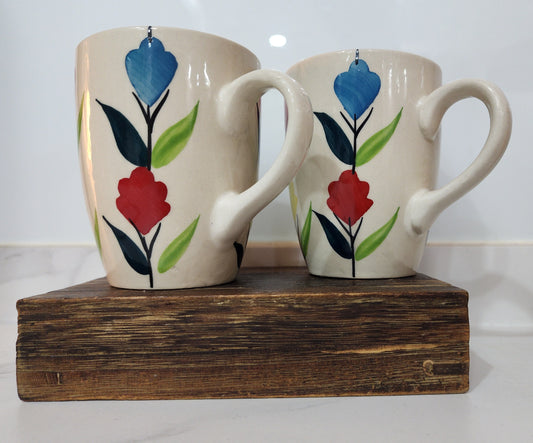 Color Splash Blossom Mug Set of 2