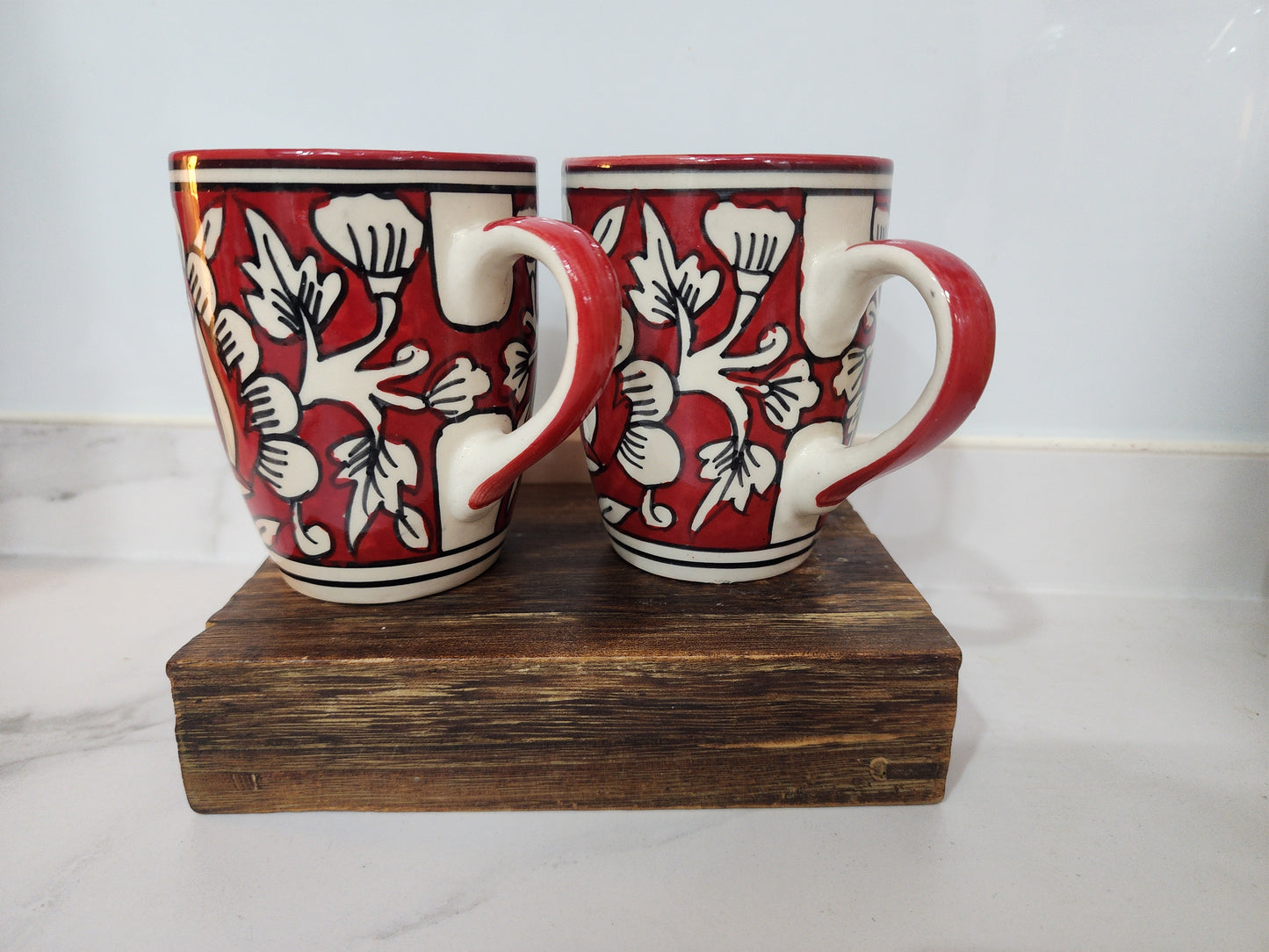 Ruby Petal Mug set of 2