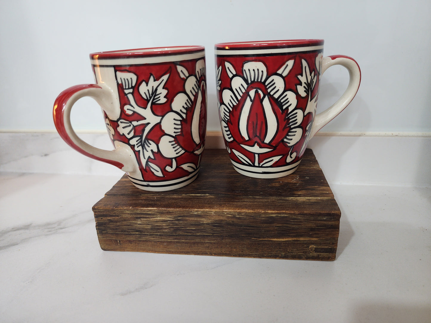 Ruby Petal Mug set of 2