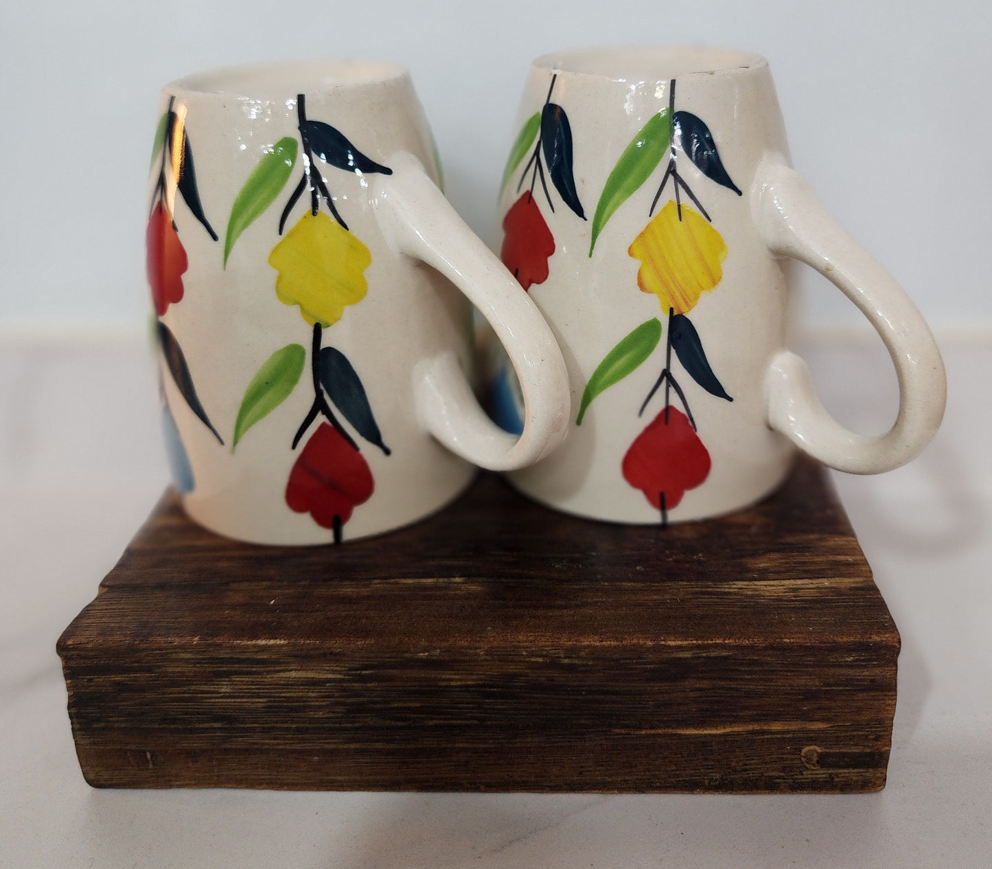 Color Splash Blossom Mug Set of 2