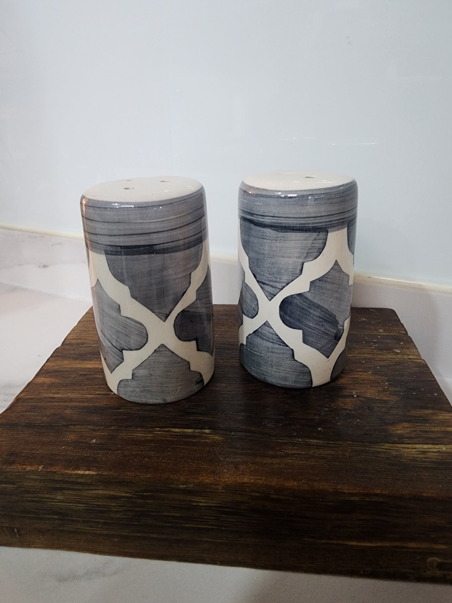 Handpainted Salt & Pepper Containers Set– 3 Unique Designs