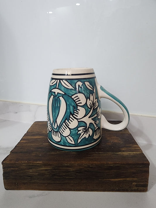 Teal Floral Mist Mug