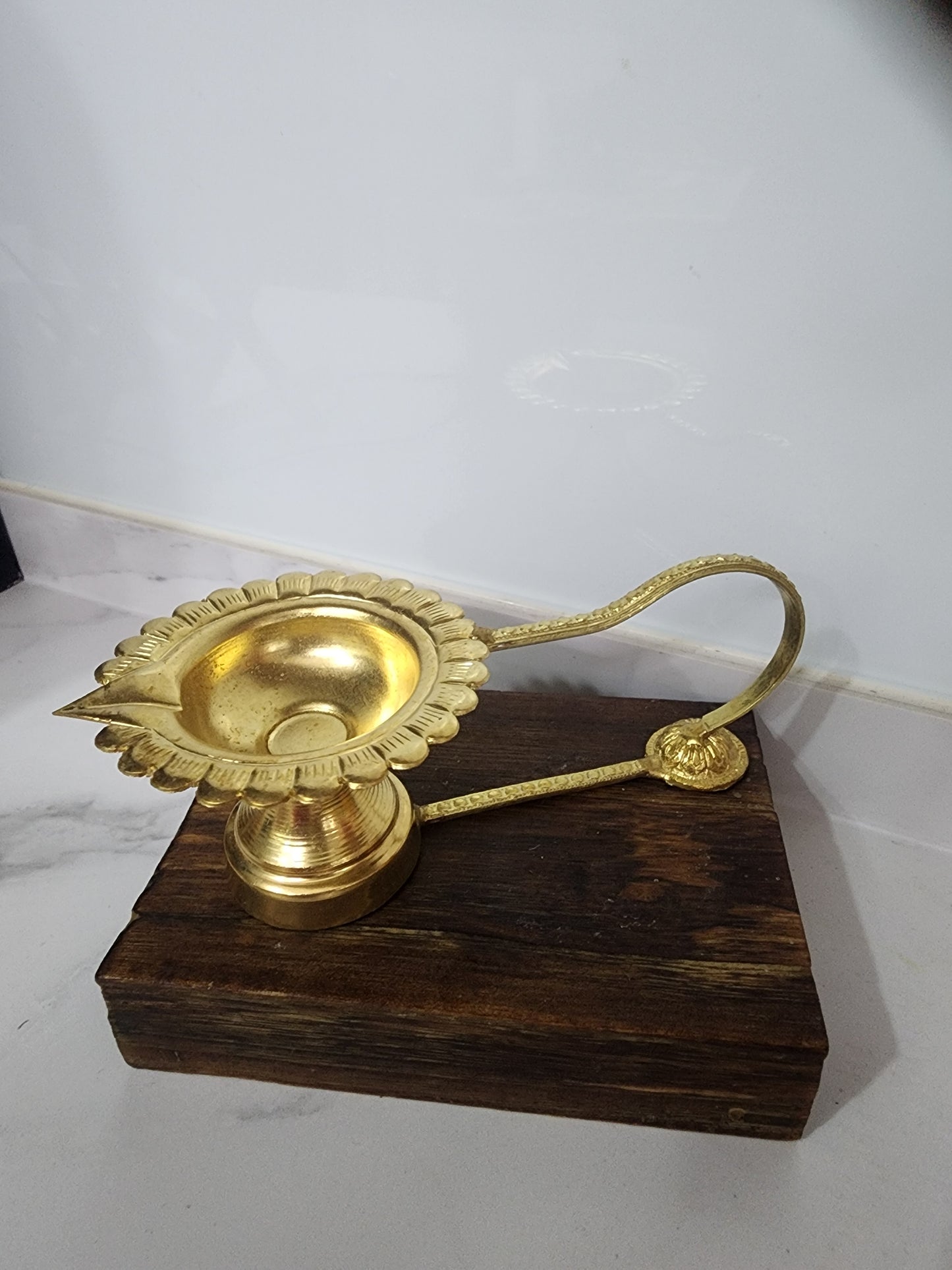 Brass Unique Diya with Handle