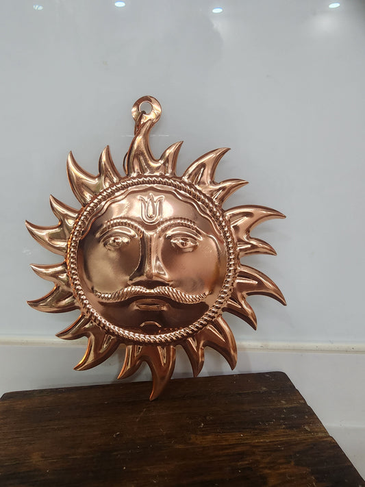Handcrafted Copper Sun Sign for wall decor