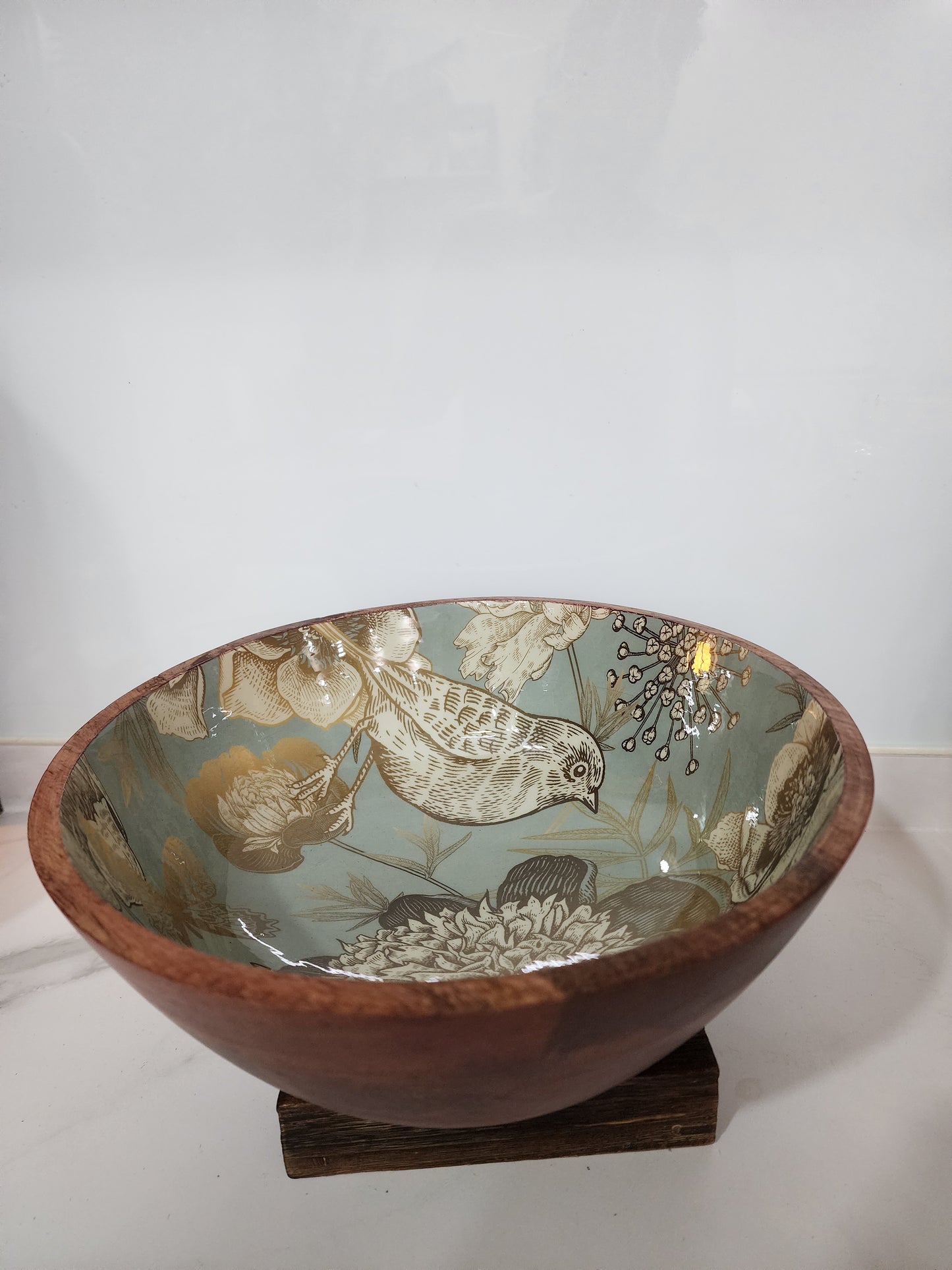 Meraki Green Sparrow Harmony Bowl with 2 servers