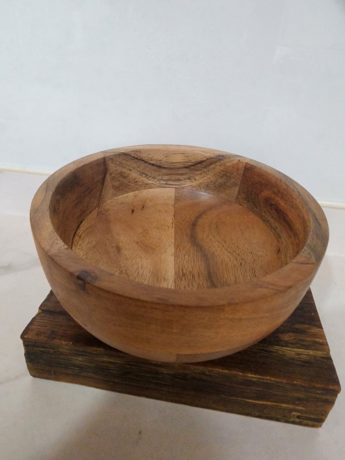 Heritage Natural Acacia Wood Serve Bowl