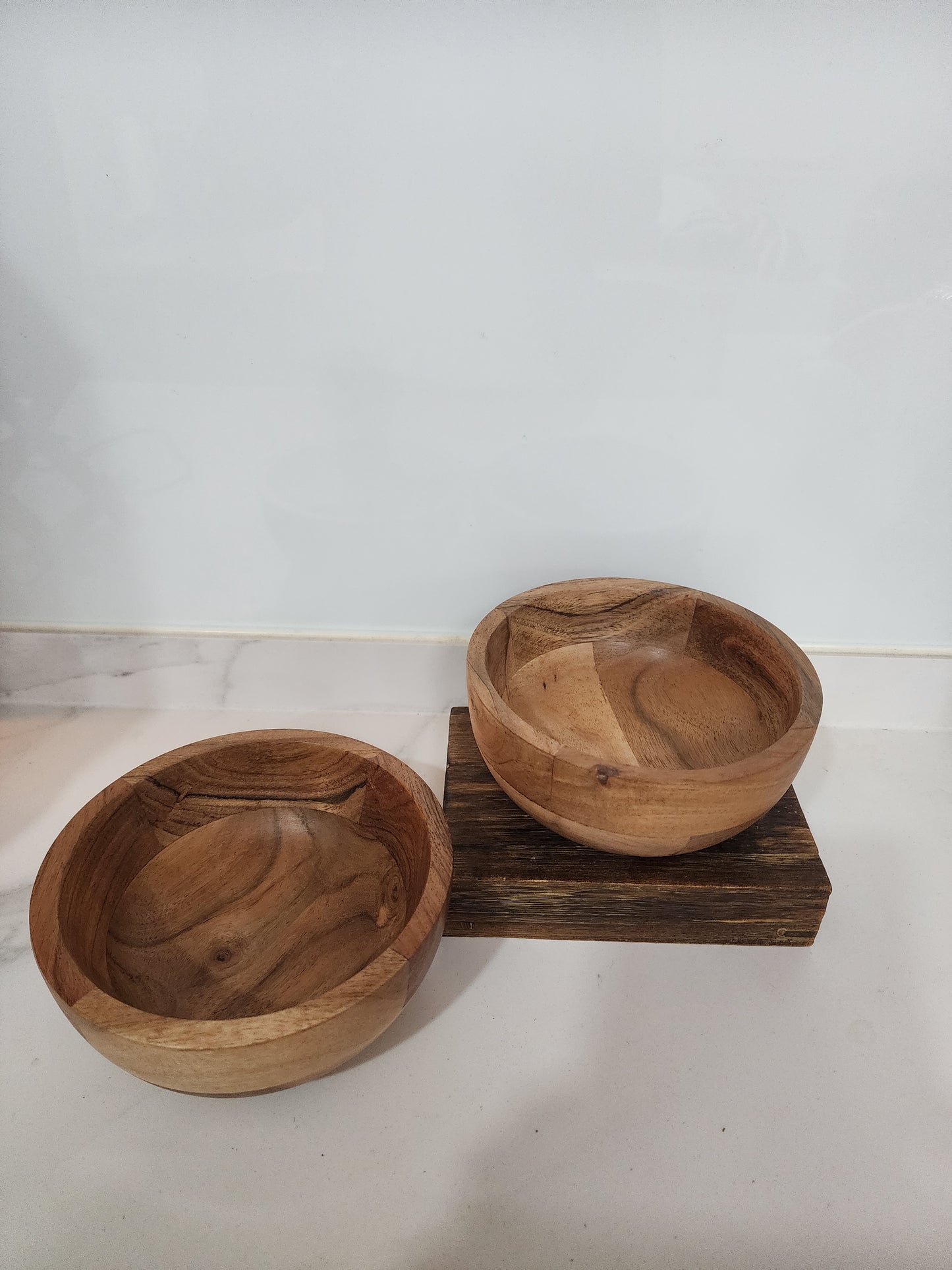 Heritage Natural Acacia Wood Serve Bowl