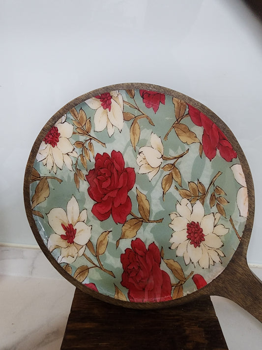 Floral Fusion Round Platter