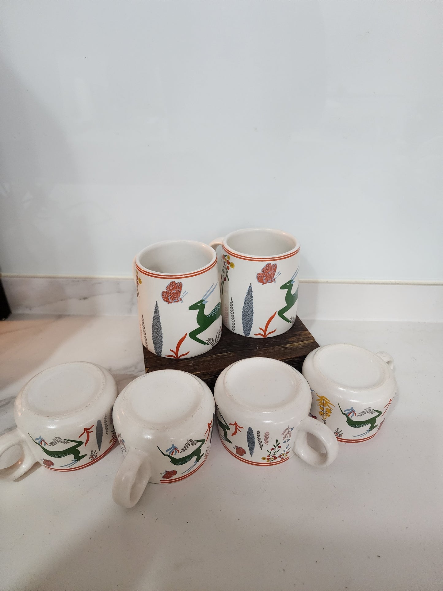 Deer Silhouette Mug & Cup Set of 7 pcs