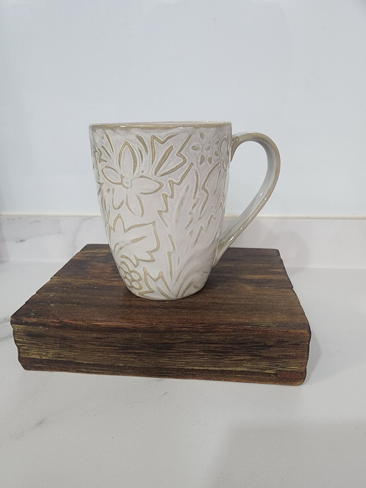 Ivory Engraved Mug