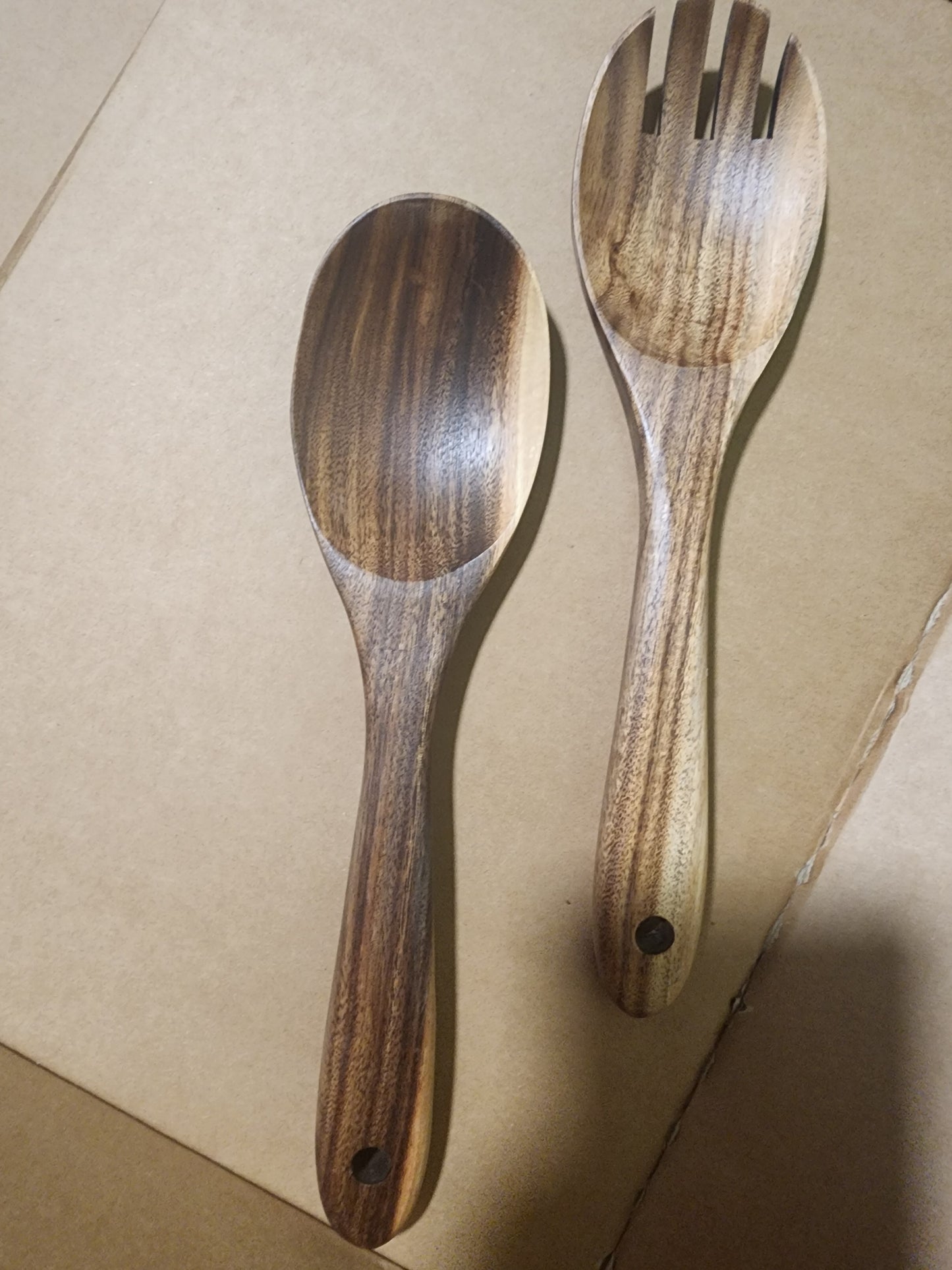 Wooden Spoon Cutlery Server Set of 2 PCS