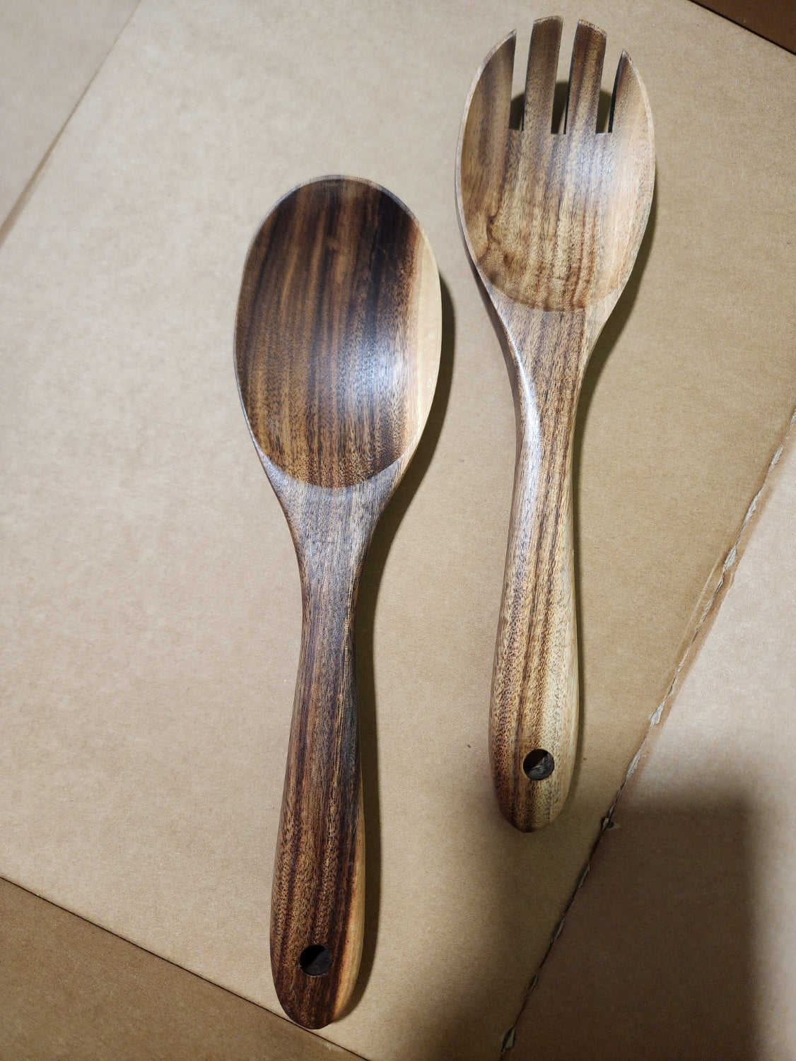 Wooden Spoon Cutlery Server Set of 2 PCS