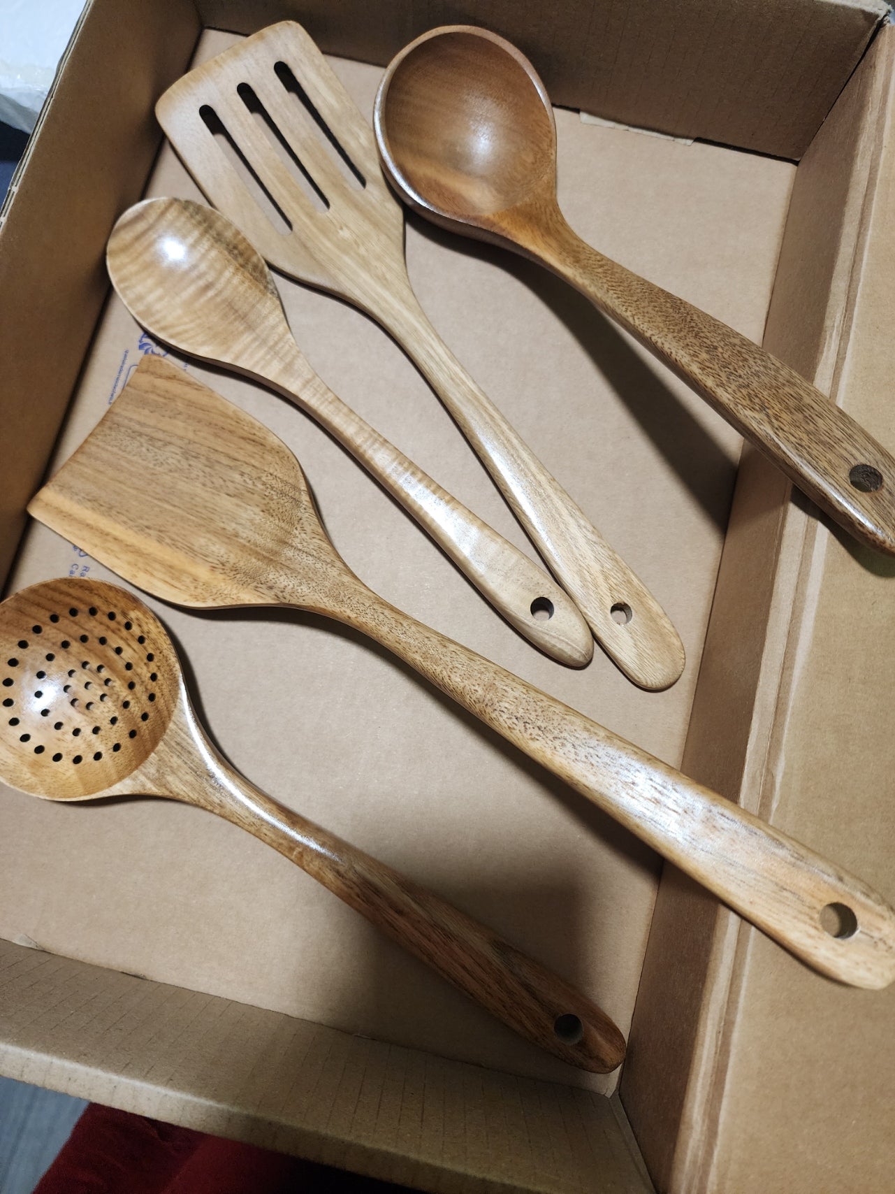 Teak wood Cooking Spoon Set of 5 pcs