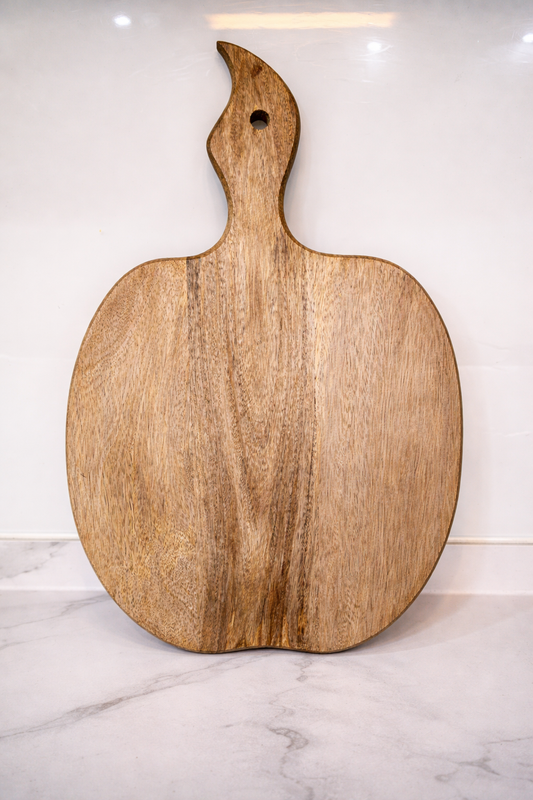 FEAWS “Prithvi” Series Apple Shape Mango Wood Chopping Board