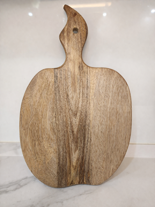 FEAWS “Prithvi” Series Apple Shape Mango Wood Chopping Board