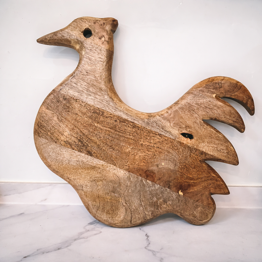 FEAWS “Prithvi” Series Peacock Shape Mango Wood Chopping Board