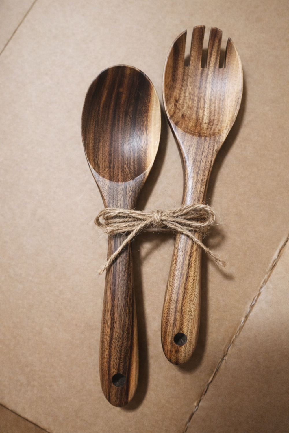 Wooden Spoon Cutlery Server Set of 2 PCS