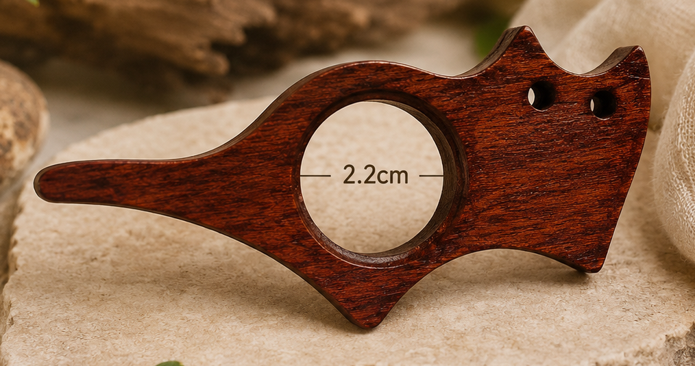 Wooden Cat Reading Bookmark Ring Page Holder