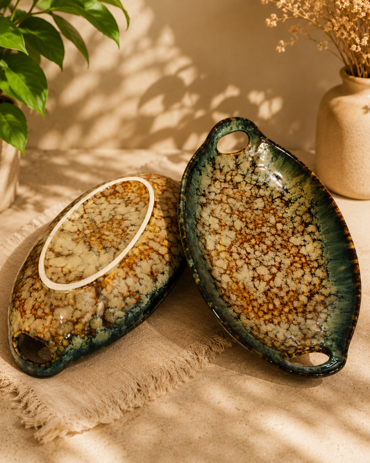Tranquil Hues Glazed Serveware