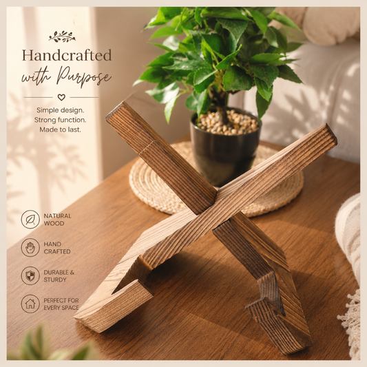 Minimalist Wooden Cookbook Stand