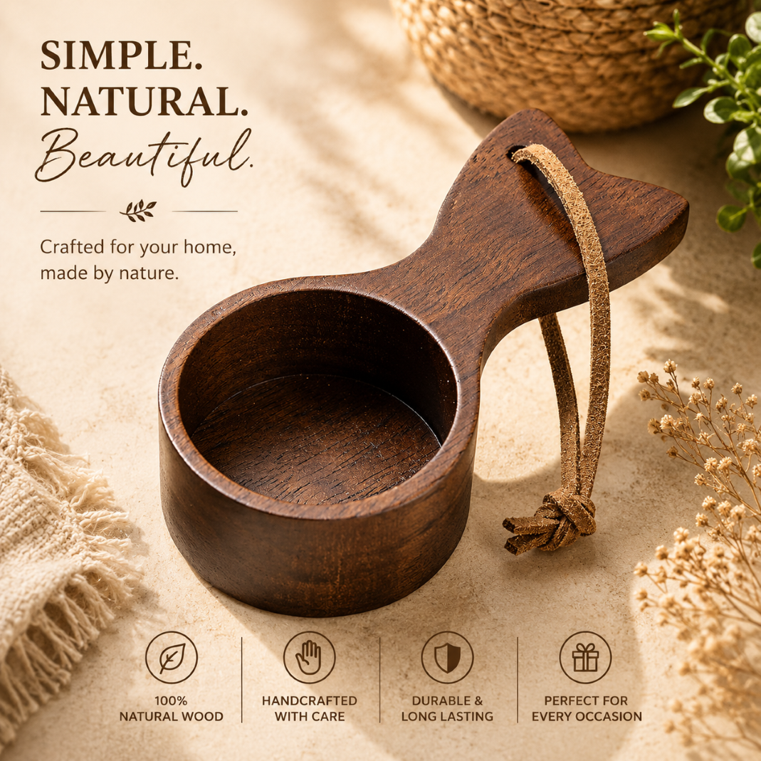 Walnut wood Measuring Spoons