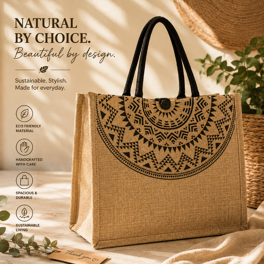 Thickened Fabric Cotton-Linen Tote Bag – Customizable & Sustainable