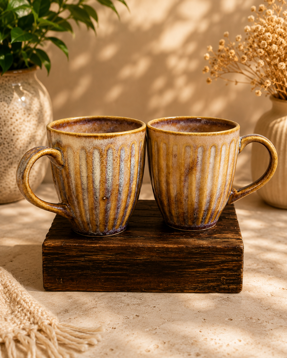 Mauve Stone Ridge Mug Set of 2