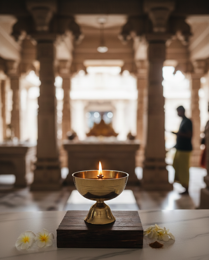 Traditional Brass Oil Lamp/Diya