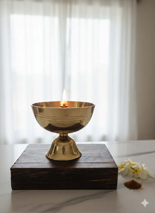 Traditional Brass Oil Lamp/Diya