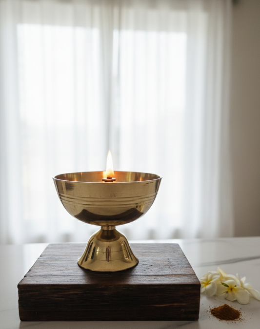 Traditional Brass Oil Lamp/Diya