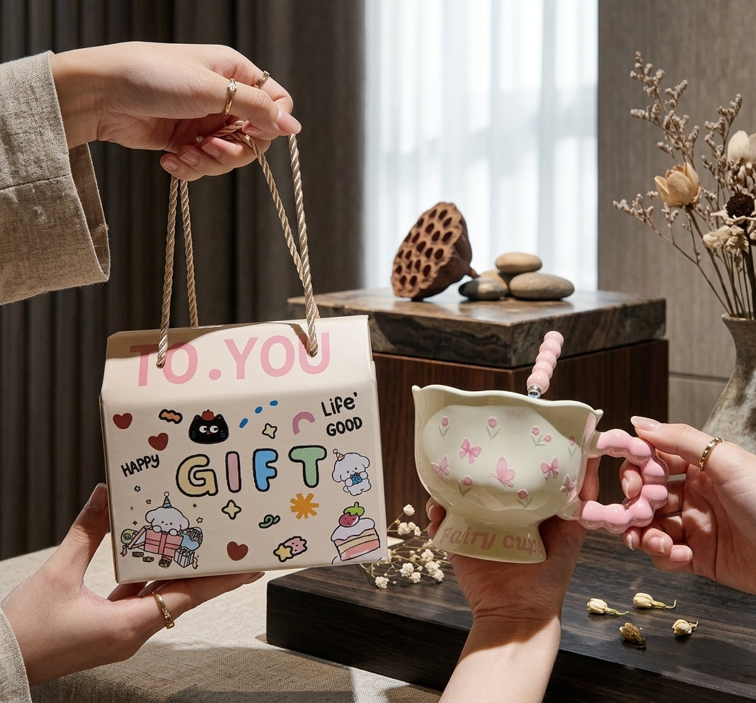 Elegant Cup & Spoon Gift Sets | Ready-to-Gift