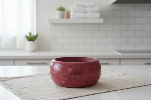 Mango Wood Statement Bracelet Bangle Set of 2 pcs