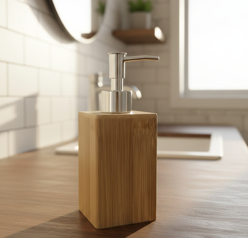 Bamboo Soap Dispenser