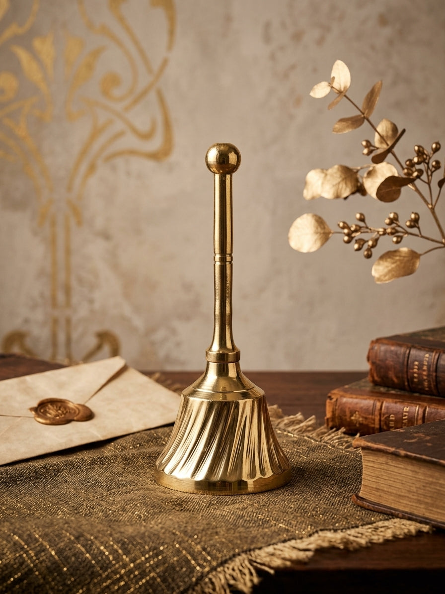 Traditional Brass Bell – Elegant Bell for prayer, Home & Décor